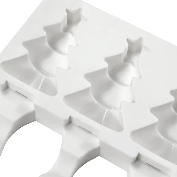 Julgran Cakesicles Silikonform - Bakecake Vit
