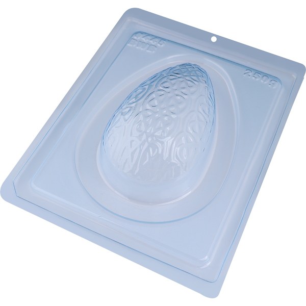 Pralinform Ägg Mönstrat 250g - Chokladform - BWB 9445 - Special 3 Part Mold Transparent