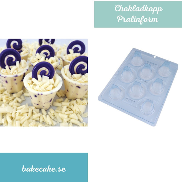 Pralinform Kopp Chokladform - BWB 9523 - Special 3 Part Mold Transparent