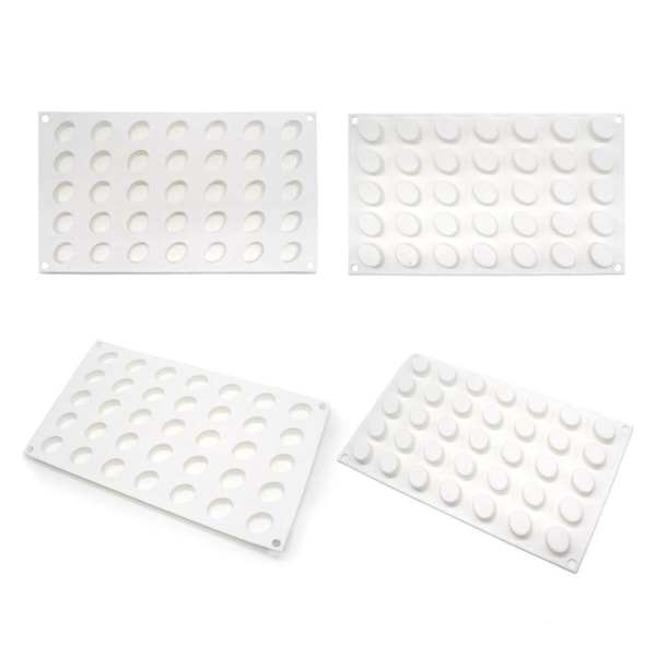 Oval 35st Silikonform | Mousseform Pralinform multifärg