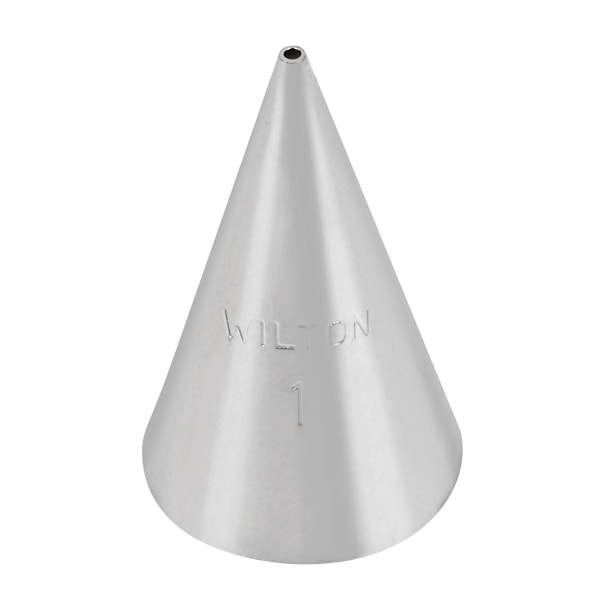 Wilton Decorating Tip #001 Round Carded Gul
