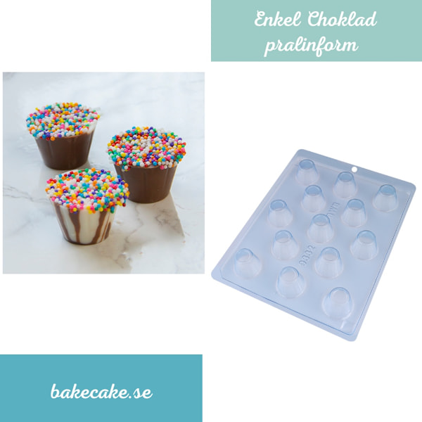 Pralinform Kopp Chokladform - BWB 9332 Transparent