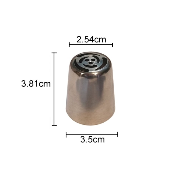 Russian Piping Tips 12 st Set Ryska tyllar Nozzles XXL Tyll multifärg