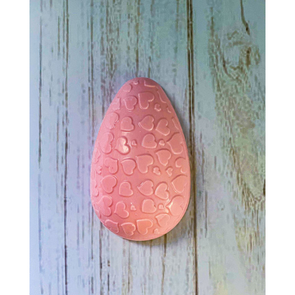 Pralinform Ägg Hjärtan 350g - Chokladform - BWB 9440 - Special 3 Part Mold Transparent