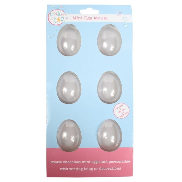 Cakestar- Pralinform- ägg 2- pack Silver
