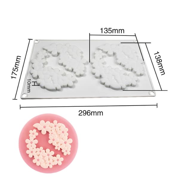 Blomsterkrans Silikonform | Floral Wreath Silikonform