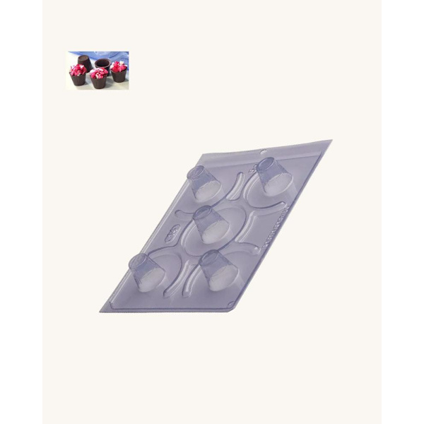 Pralinform Kopp Kupol - Chokladform - Porto Formas 14 - Special 3 Part Mold Transparent