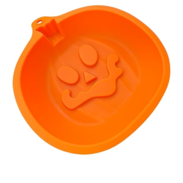 Halloween Silikonform Glad Pumpa - Stor Bakform Orange