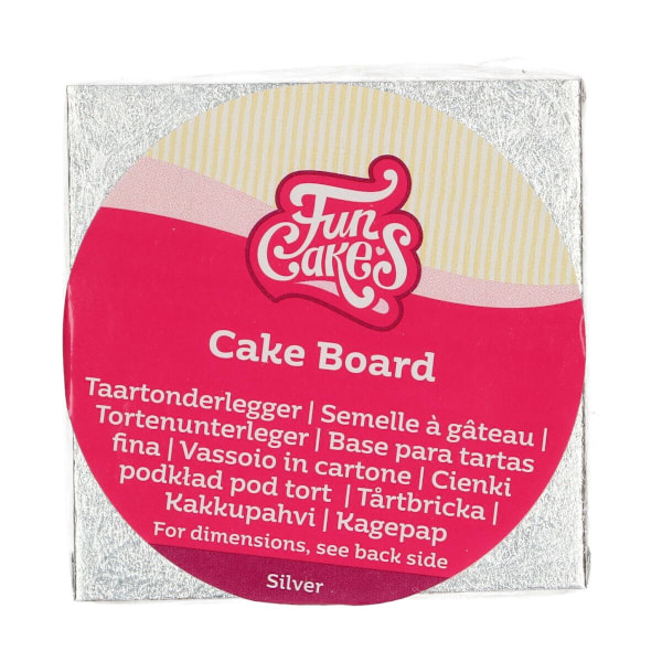FunCakes Cake Board Square 10cm Vit