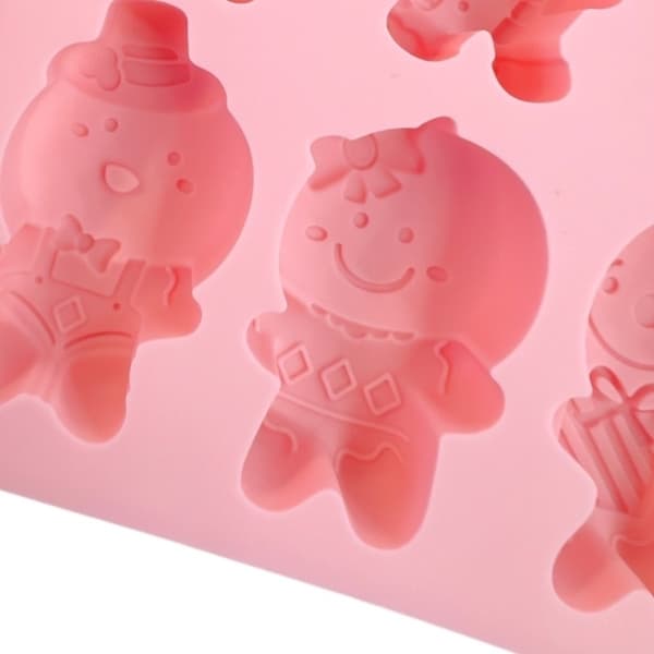 Silikon Julform - Pepparkaksgubbar | Pepparkaksform Silikonform Rosa
