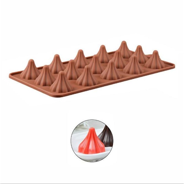 Pralinform 15 st Modak Toppar Silikonform Pralinform Chokladform Praliner Form multifärg
