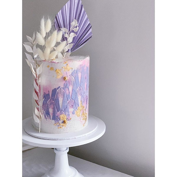 Dewdrop Stencil Schablon - The Belsize Cakes Vit