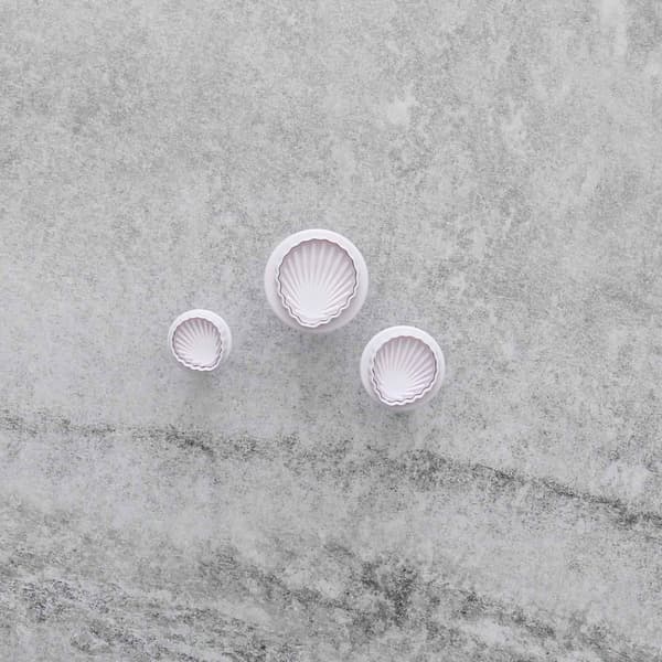 Snäckor Utstickare 3st | Plunger Mussla Transparent