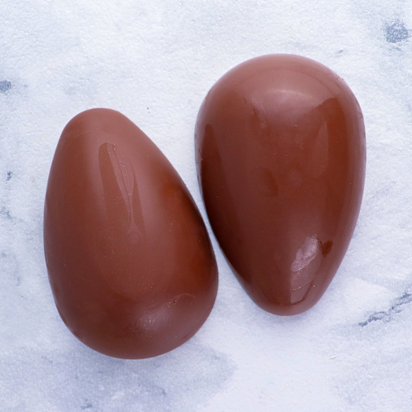 Pralinform Stort Ägg 500g Chokladform - BWB 51 - 3 Part Mold Transparent