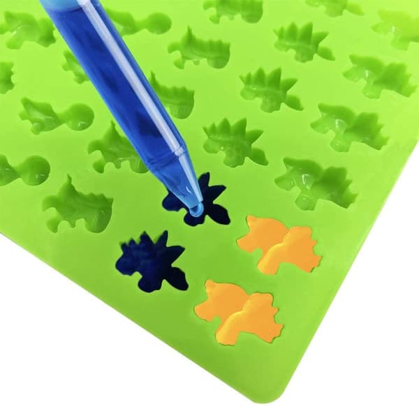 Silikonform - Mini Dinosaurier Lila | 48st Lila