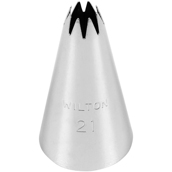 Wilton Decorating Tip #021 Open Star Carded Vit