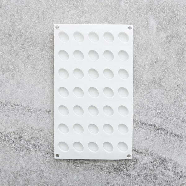 Oval 35st Silikonform | Mousseform Pralinform multifärg