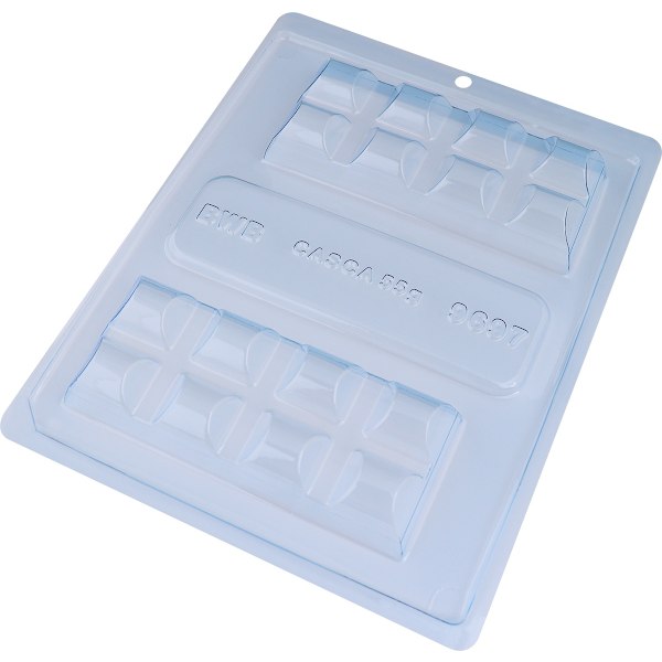 Pralinform Chokladblock Chokladform - BWB 9697 - Special 3 Part Mold Transparent