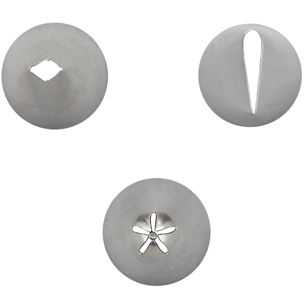 Wilton Dekorations Set #104, #352, #224 Blad Spritsa Spritstyll Vit