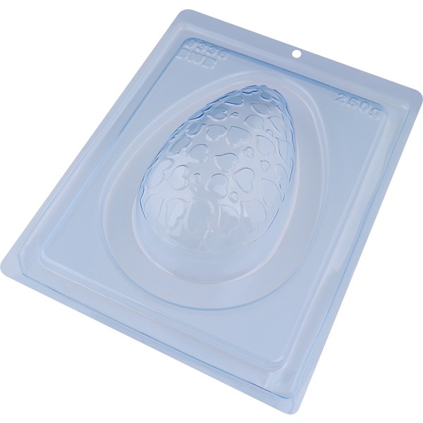 Pralinform Ägg Hjärtan 250g - Chokladform - BWB 9336 - Special 3 Part Mold Transparent