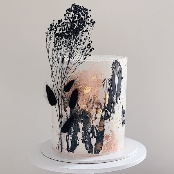 Dewdrop Stencil Schablon - The Belsize Cakes Vit