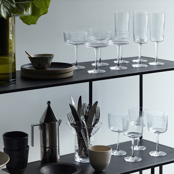 Champagneglas Gio Line Set 4 LSA Transparent