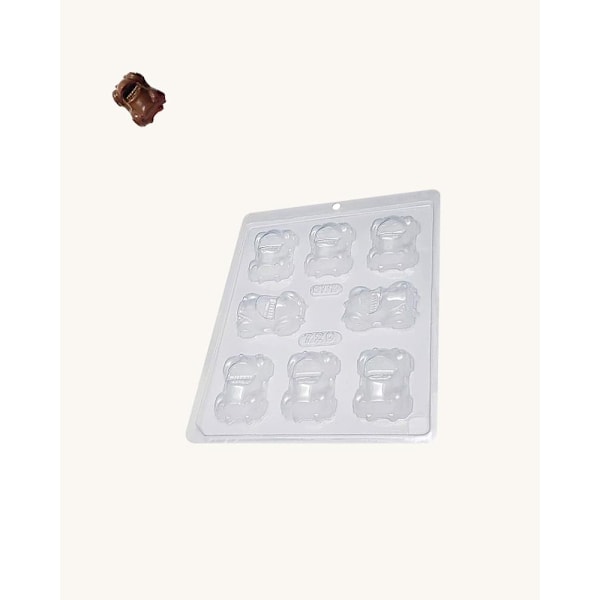 BWB Simple Mold - Carrinho 720 - Pralinform Chokladform Bilar Transparent