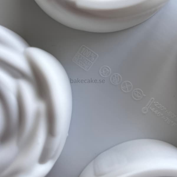 Rosformad Silikonform – 6st Rosa Silikonform | Rosa Bakform