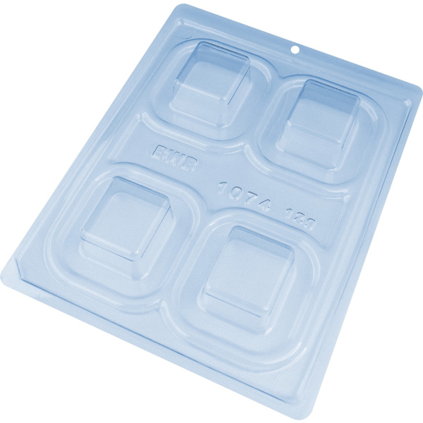 Pralinform Fyrkant Chokladform - BWB 1074 - Special 3 Part Mold Transparent