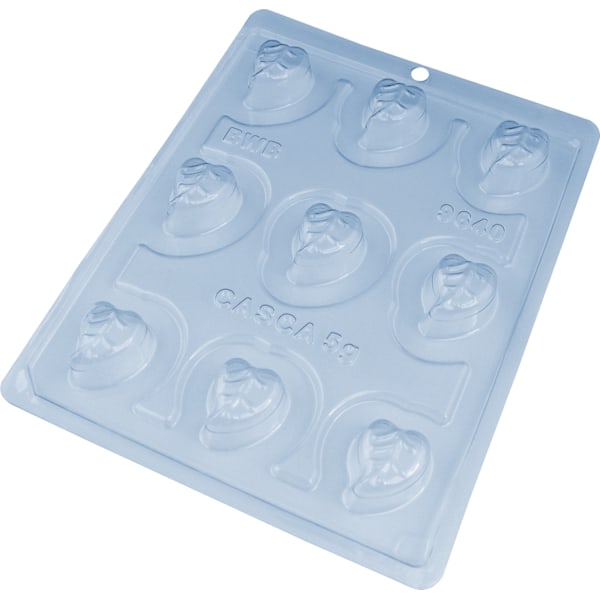 Pralinform Löv Blad Chokladform - BWB 9640 - Special 3 Part Mold Transparent