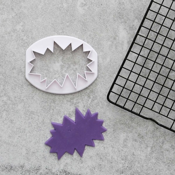 Skylt "Wow" Utstickare | Geometriskt Mönster multifärg