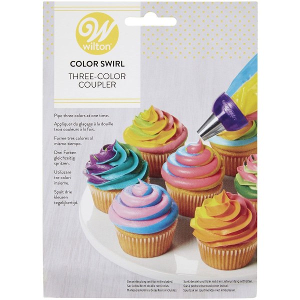 Wilton ColorSwirl Tri-Color Large Coupler Blå