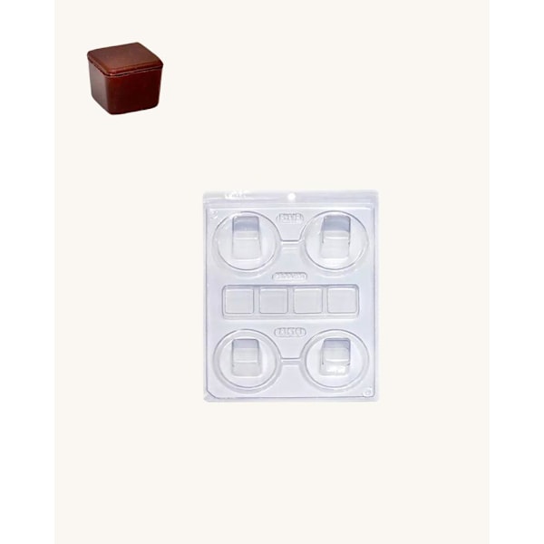 BWB Special 3-Part Mold - 856 - Pralinform Chokladform Transparent