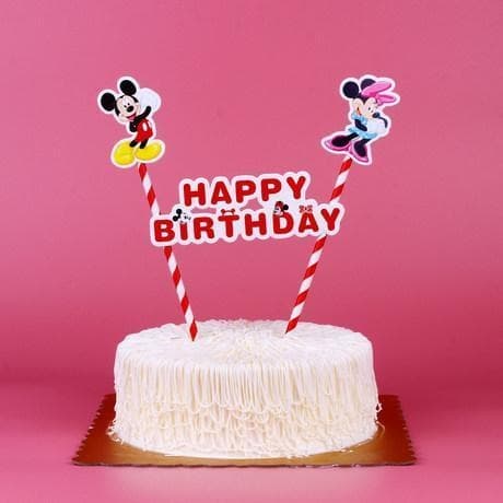 Musse Pigg Caketopper Rosa
