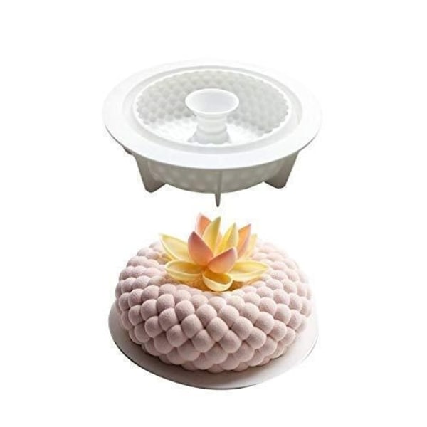 Rund Bubblig Silikonform | Mousseform multifärg