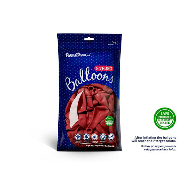 Röd ballonger Starka ballonger 23cm - 10st Röd Red