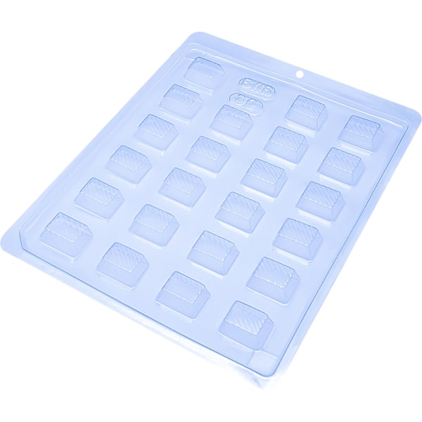 Pralinform Fyrkant Chokladform - BWB 30 Transparent