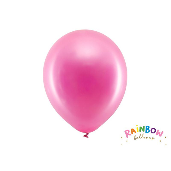 Rosa Ballonger 30cm 10st Rainbow Rosa
