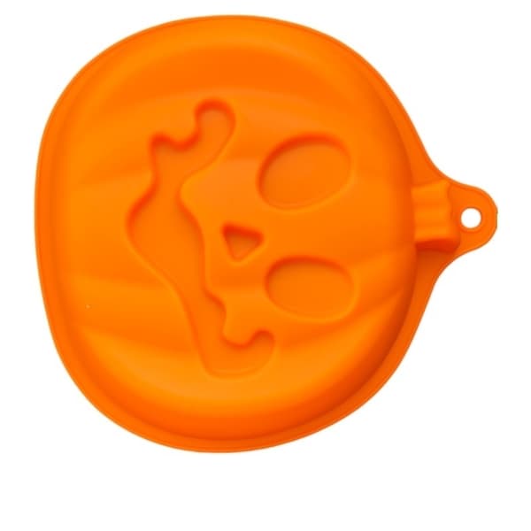 Halloween Silikonform Glad Pumpa - Stor Bakform Orange