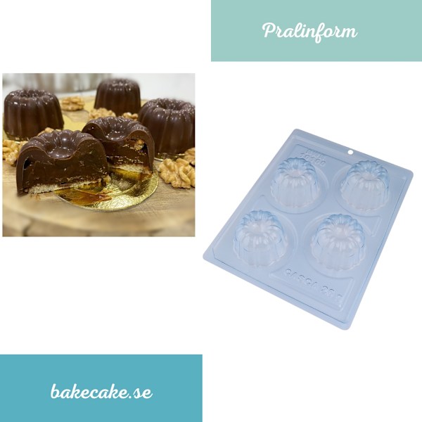 Pralinform Kaksform Chokladform - BWB 10100 - Special 3 Part Mold Transparent