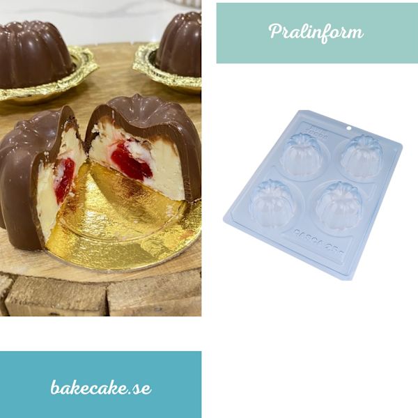Pralinform Kaksform Chokladform - BWB 10098 - Special 3 Part Mold Transparent