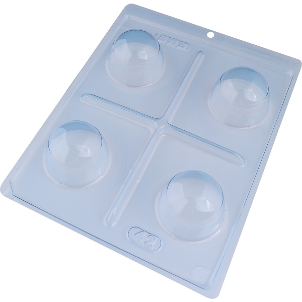 Pralinform Kupoler Chokladform - BWB 42 - Special 3 Part Mold Transparent