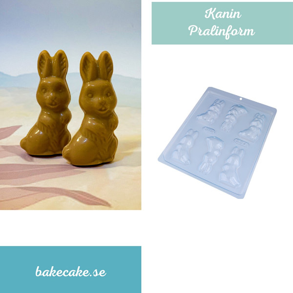 Pralinform Kanin Chokladform - Påsk - BWB 217 Transparent