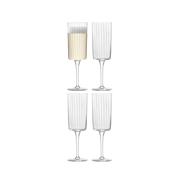 Champagneglas Gio Line Set 4 LSA Transparent