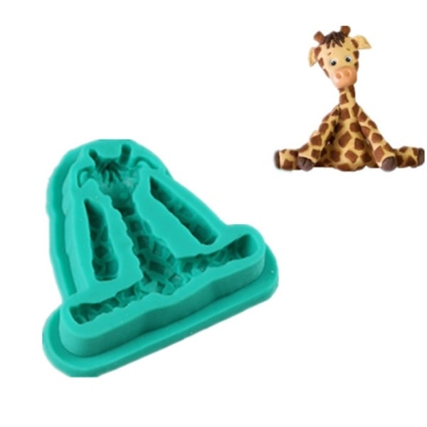 Giraff Silikonform Djungeltårta multifärg