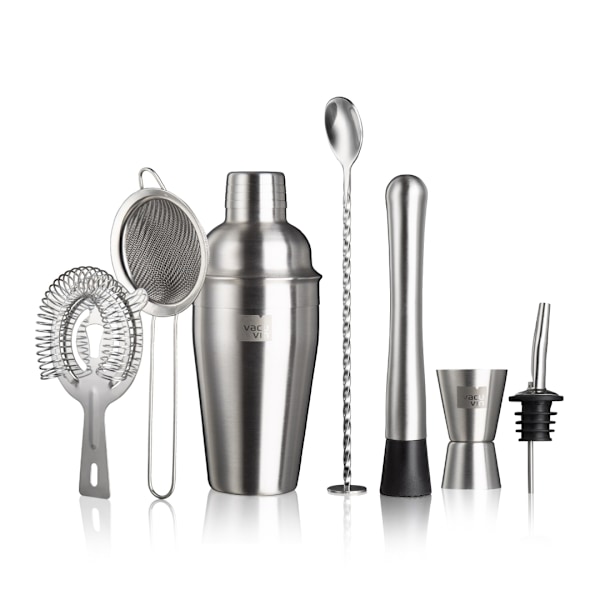 Cocktail Set Plus Vacuvin® Silver