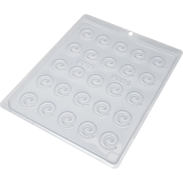 BWB Simple Mold - Arabesco Cirucular 9321 - Pralinform Chokladform Transparent