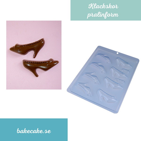 Pralinform Klackskor Chokladform - BWB 265 Transparent