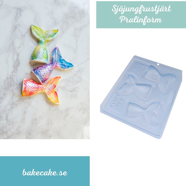 Pralinform Sjöjungfrustjärt - BWB 10020 - Special 3 Part Mold Transparent