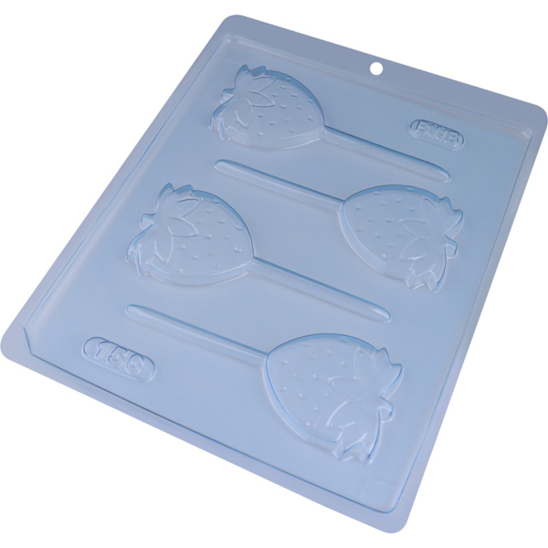 Pralinform Jordgubbe Klubba - Chokladform - BWB 156 Transparent